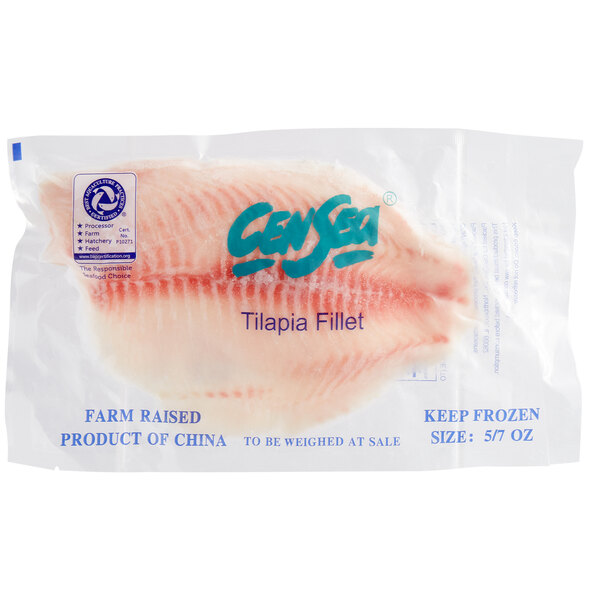 5-7 oz. Tilapia Fillet Portions 10 lb.