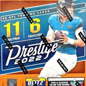 2022 Panini Prestige NFL Football Blaster Box (66 cards/bx) Look for Blaster Exclusive Diamond Parallel and Rookie Cards and Autos Superior Sports.