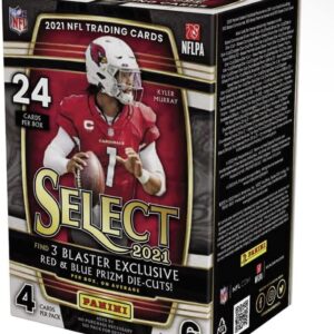 2021 Panini Select Football NFL Blaster Box - 24 Trading Cards - Exclusive Red & Blue Prizm Die-Cuts