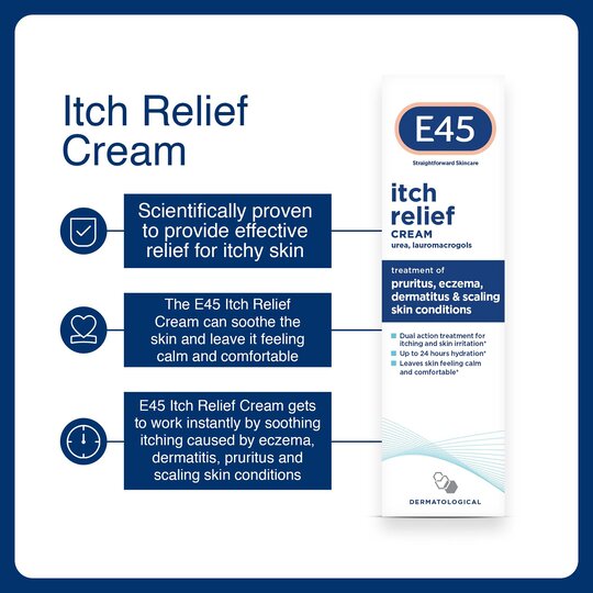 E45 Itch Relief Cream 50G - Image 4