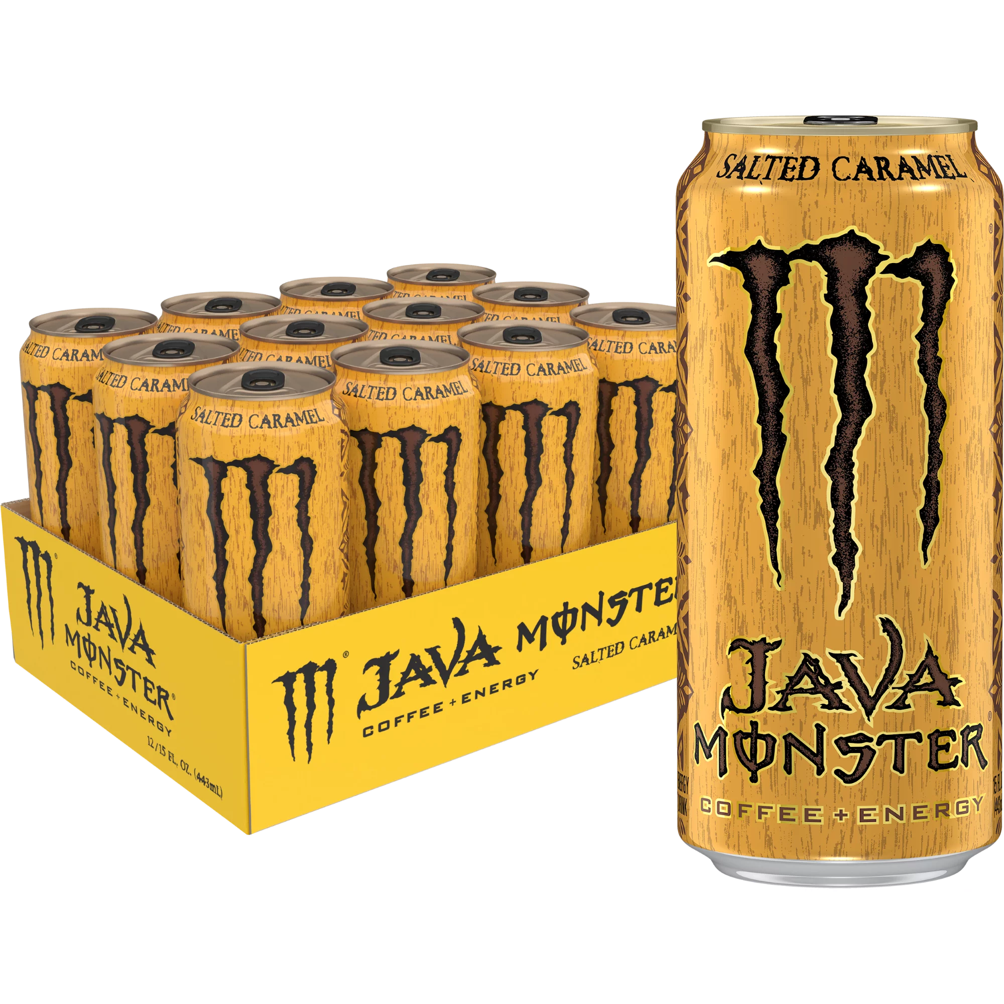 Java Monster Salted Caramel, Coffee + Energy, 16 fl oz (12 cans)