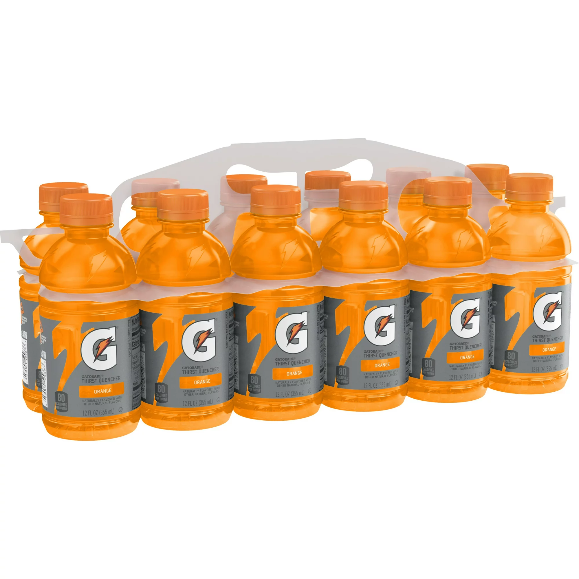 Gatorade Fierce Orange Thirst Quencher Sports Drink, 12 oz, 12 Pack Bottles