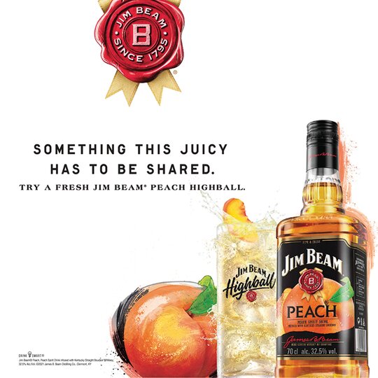 Jim Beam Peach 70Cl - Image 3