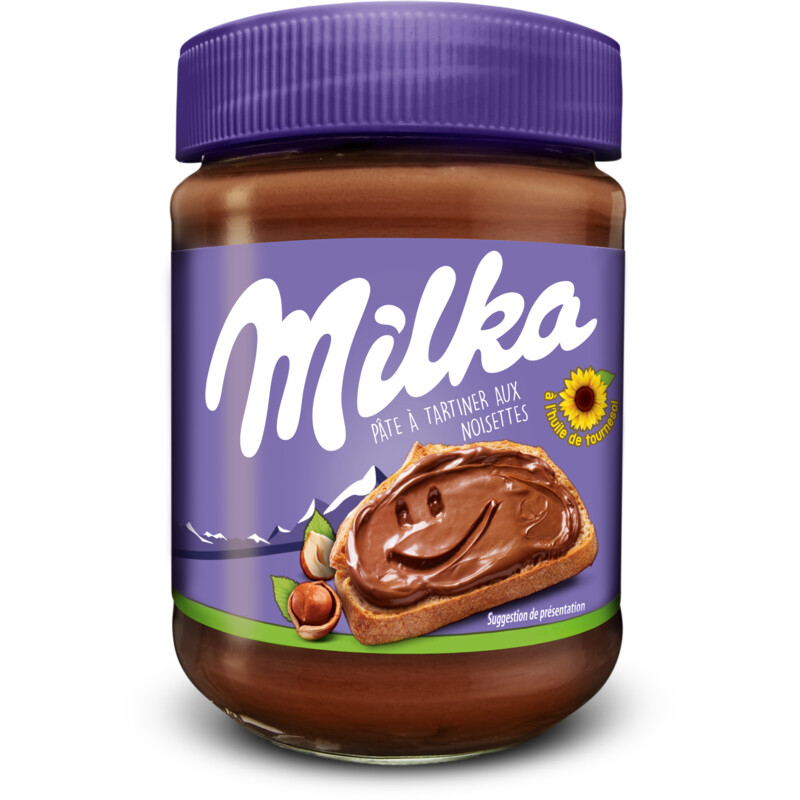 Milka Hazelnut spread with chocolate