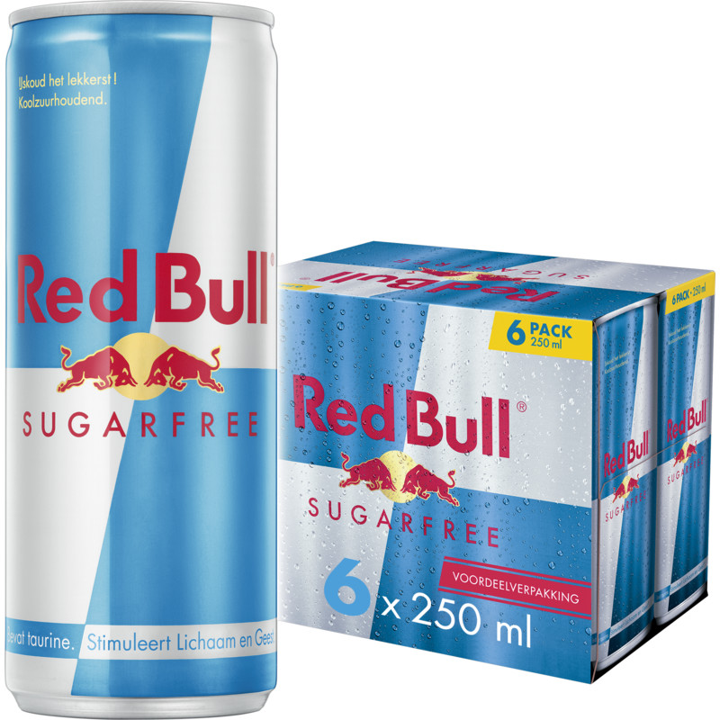 Red Bull Energy drink sugar-free 6-pack