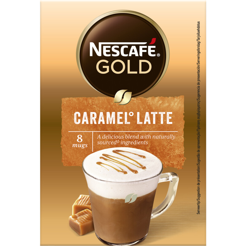 Nescafe Gold caramel latte instant coffee