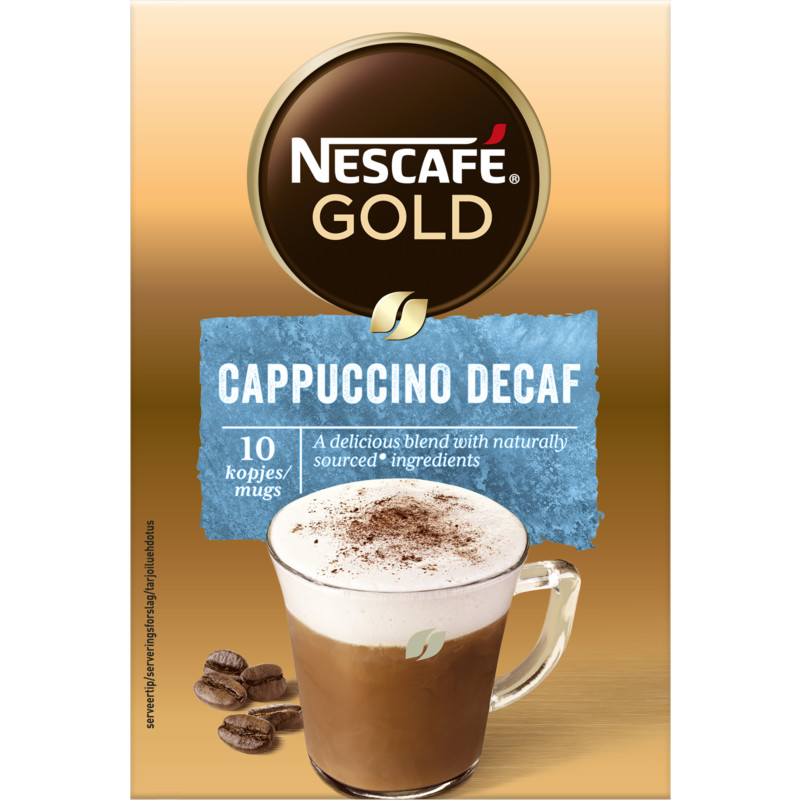 Nescafe Gold cappuccino decaf instant coffee