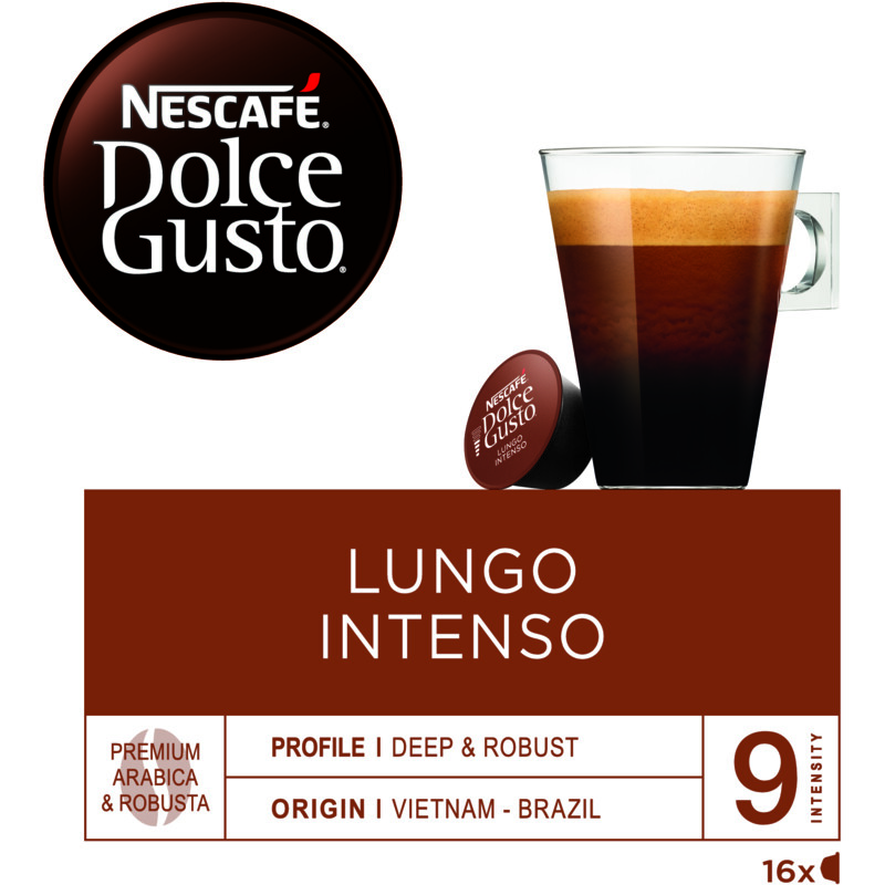 Nescafe Dolce Gusto Lungo Intenso Capsules 16 pieces