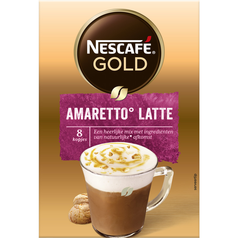 Nescafe Gold amaretto latte instant coffee
