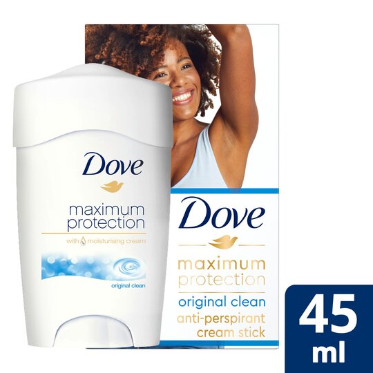 Dove Maximum Protection Original Clean Cream Antiperspirant Deodorant 45Ml