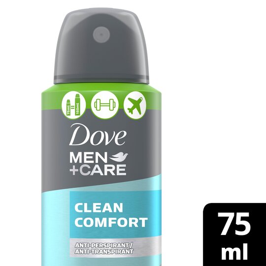 Dove Men+Care Clean Cmfrt Antiperspirant Deodorant Compressed 75Ml