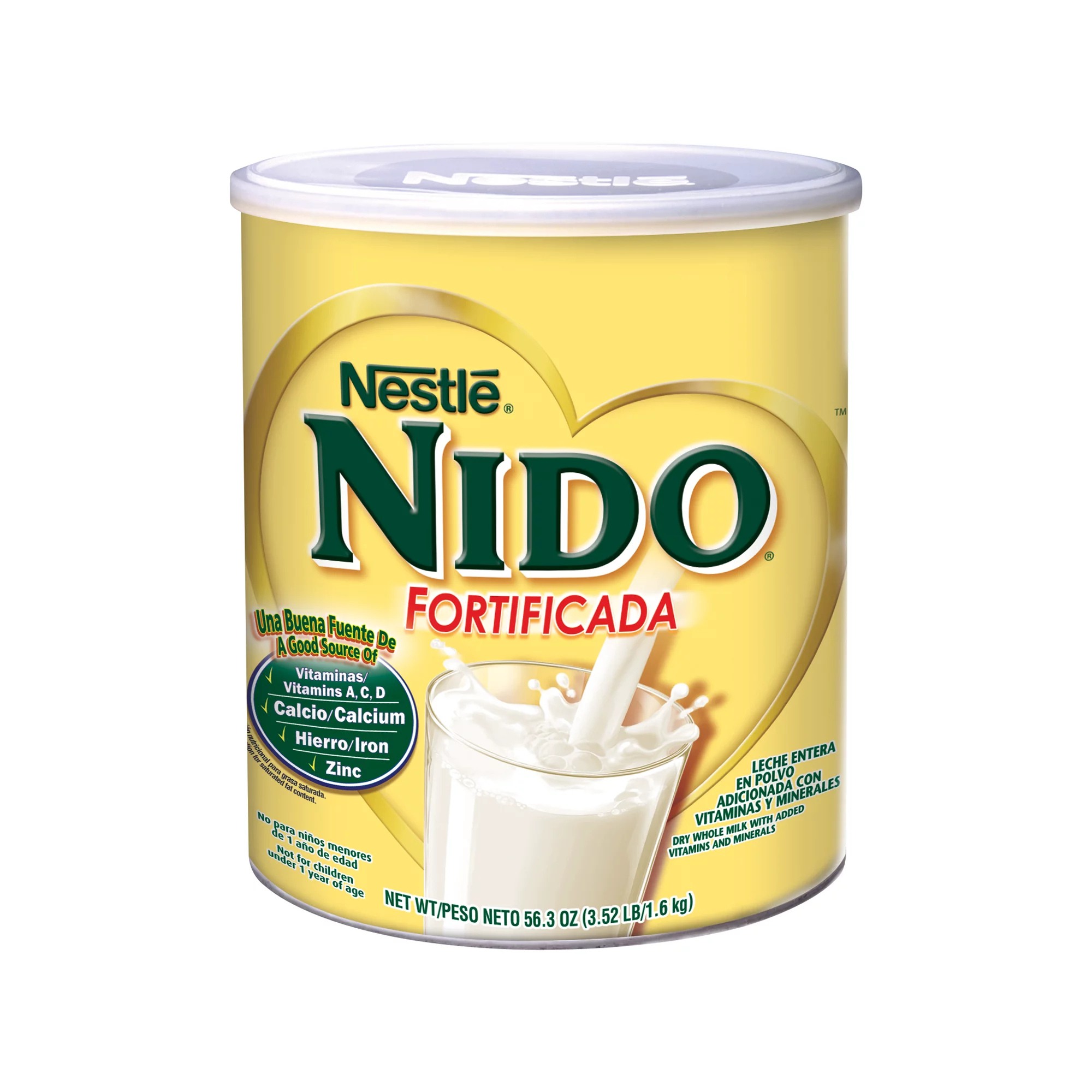 Nestle Nido Fortificada Dry Whole Milk, 56.3 Ounce