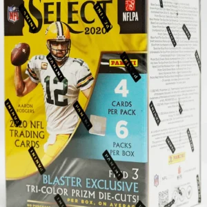 2020 Panini Select Football 6-Pack Blaster Box (Tri-Color Prizms)