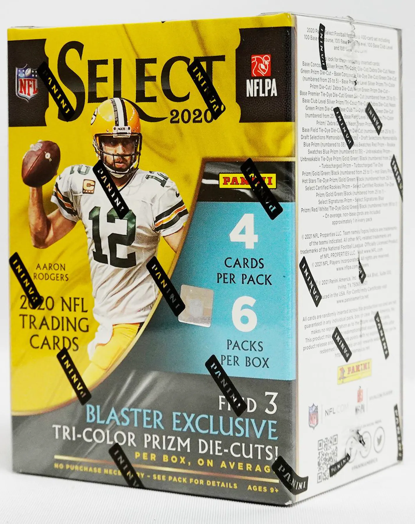 2020 Panini Select Football 6-Pack Blaster Box (Tri-Color Prizms)
