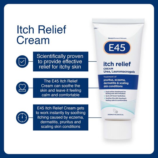 E45 Itch Relief Cream 100G - Image 4