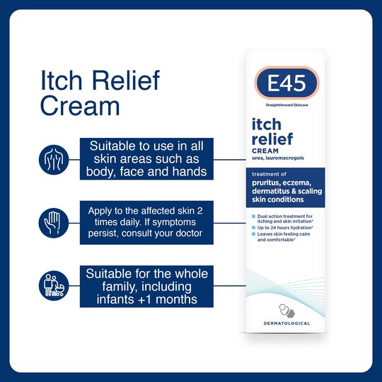 E45 Itch Relief Cream 50G - Image 3